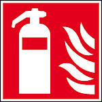 Internationales Zeichen für einen Feuerlöscher